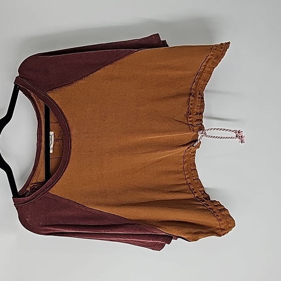 We The Free Burgundy and Mustard Top - Picture 13 of 14
